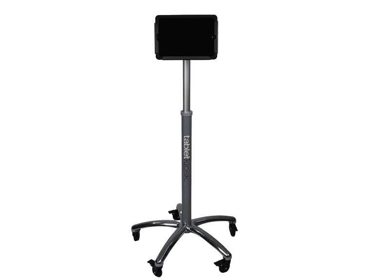 Rolling tablet stand with five-star caster base