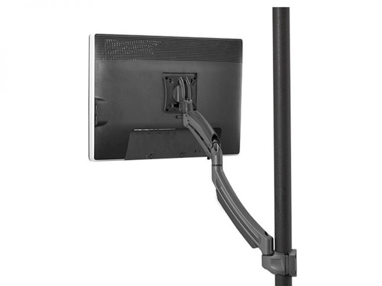 Ergonomic monitor stand with swivel arm