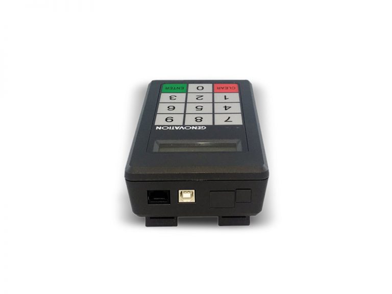 Compact electronic keypad device