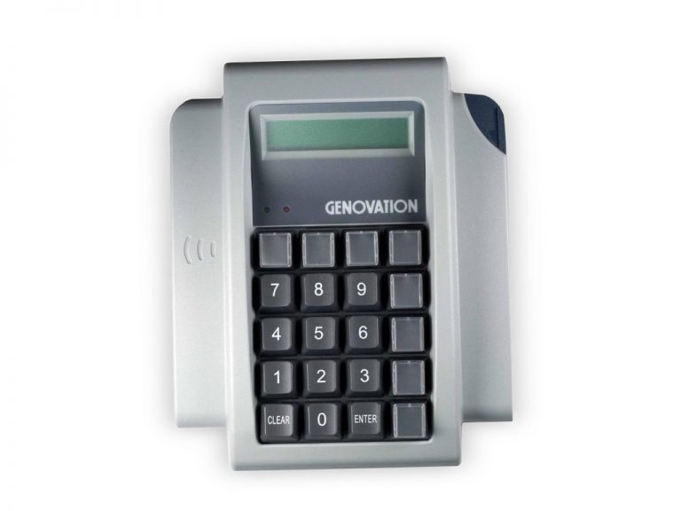 Silver keypad with number keys