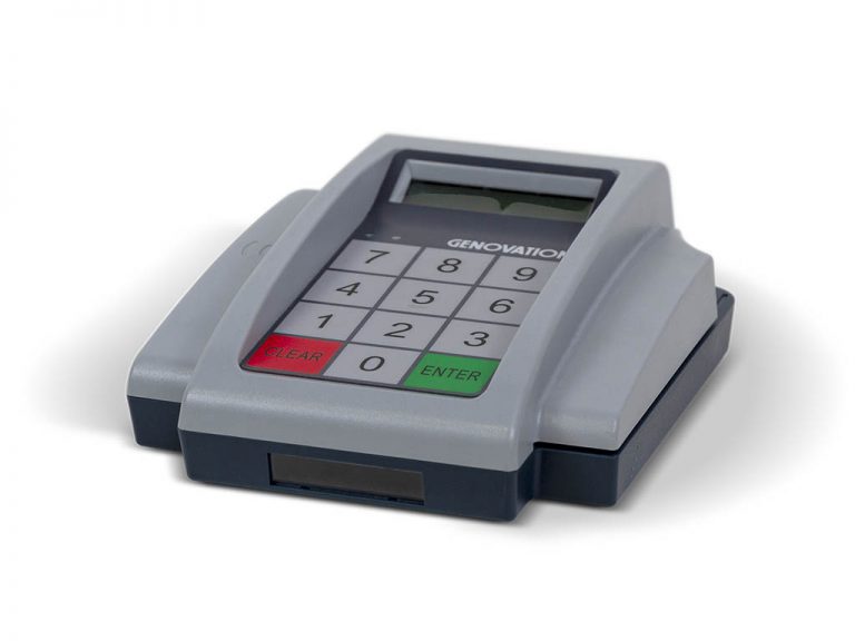 Numeric keypad device with display