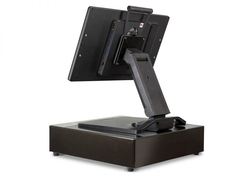 POS system with adjustable touchscreen