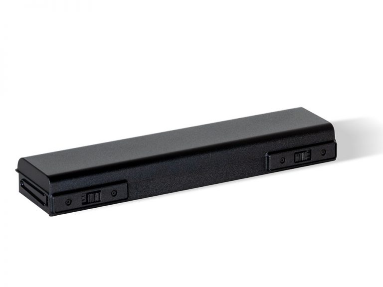 Black rectangular laptop battery
