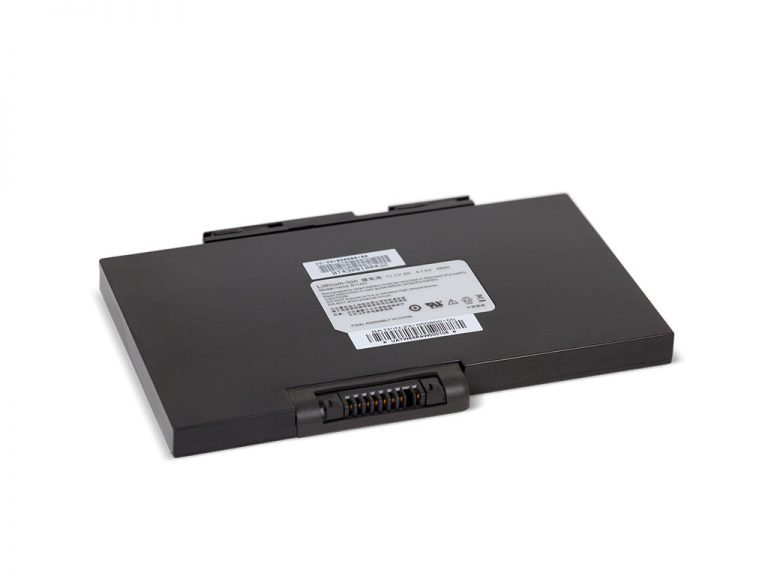 Laptop battery with label and connectors