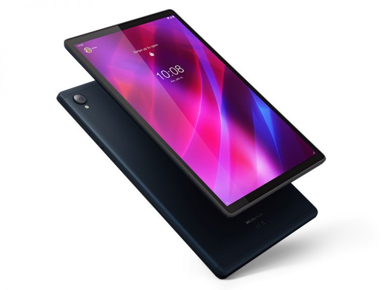 Modern tablet with vibrant interface