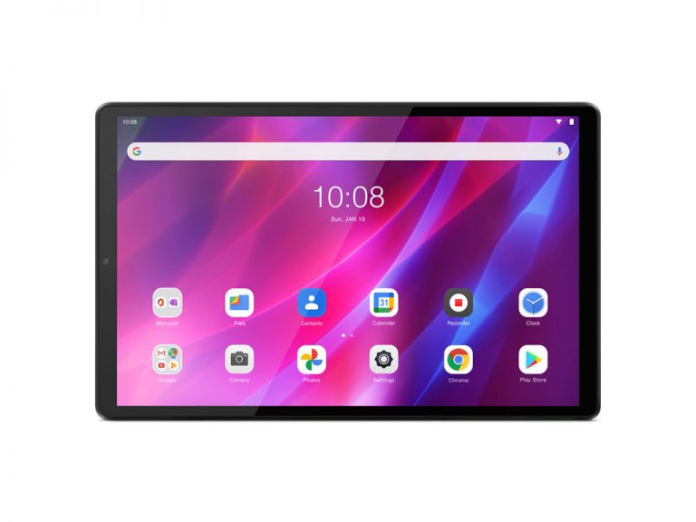 Android tablet home screen display