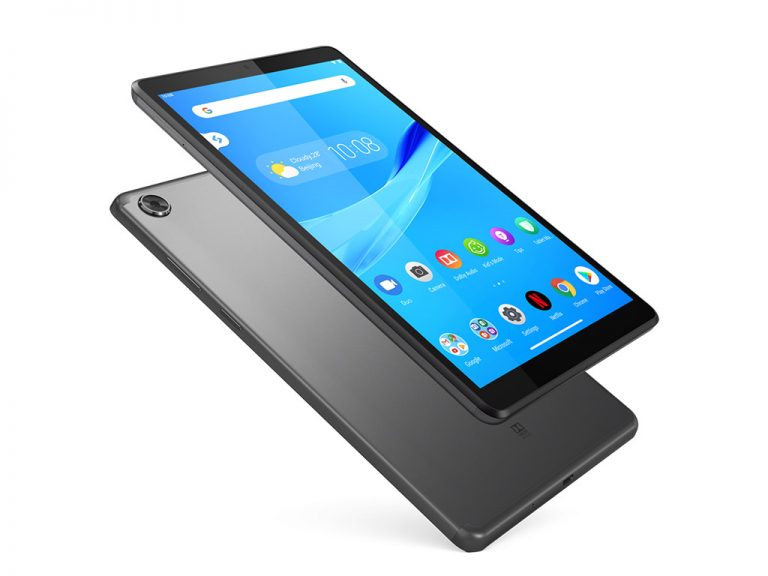 Android tablet with app icons