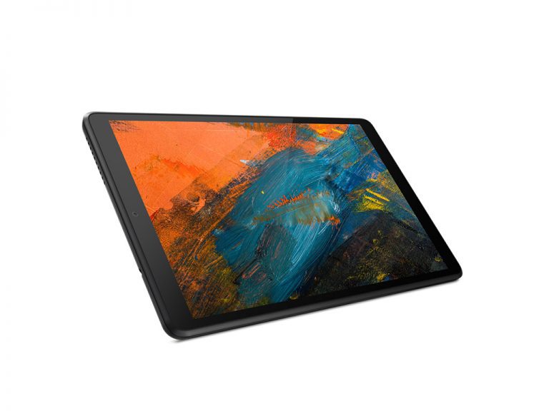Digital tablet displaying vibrant art