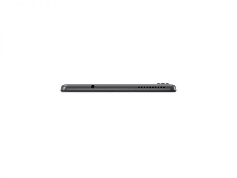 Thin black tablet profile view