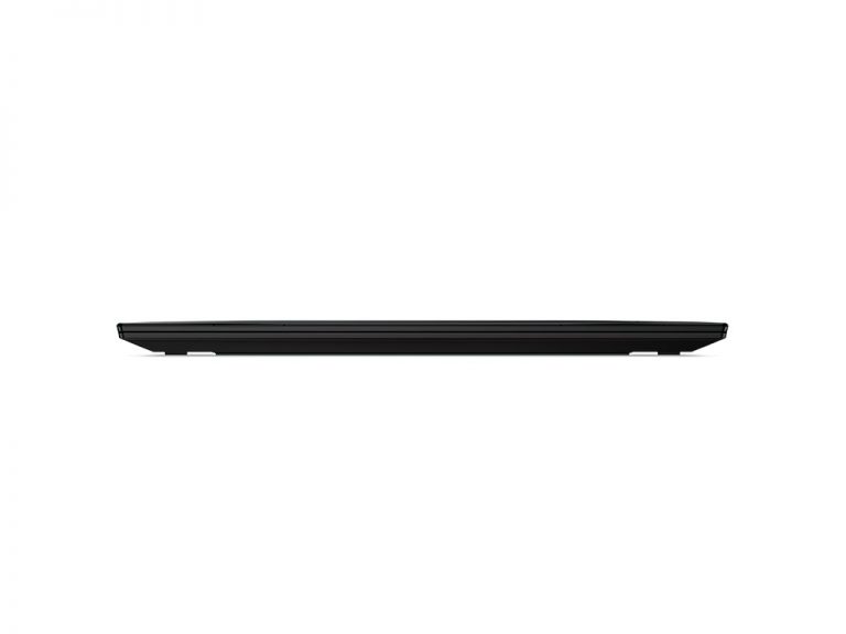 Minimalist design closed laptop edge