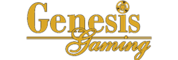 Genesis Gaming emblem with poker chip design