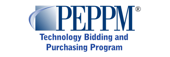 Blue and white PEPPM program branding