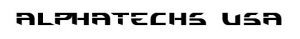 Stylized ALPHATECHS USA logo in black