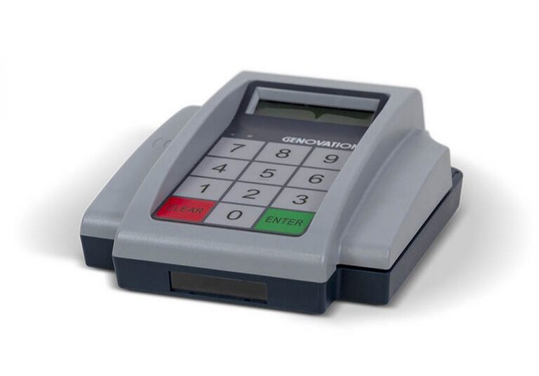Numeric keypad device with display
