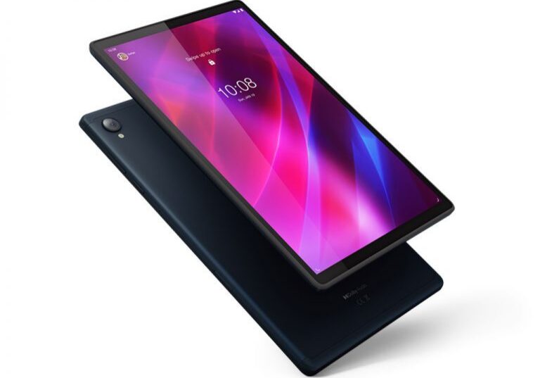 Modern tablet with vibrant interface